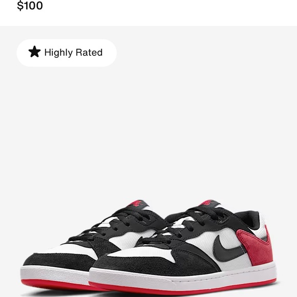 Nike Black and Red Sneakers Athletic Style - Picture 3 of 4